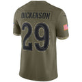 Custom #29 Olive 2022 LAR Football Shirt Top