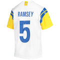 Custom #5 White LAR Football Shirt Top