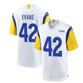 Custom #42 White LAR Football Shirt Top