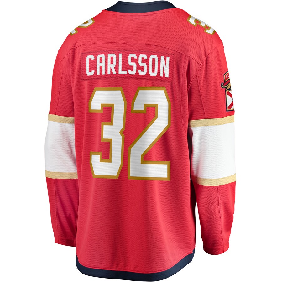 Custom #32 Red FLA Hockey Shirt Top