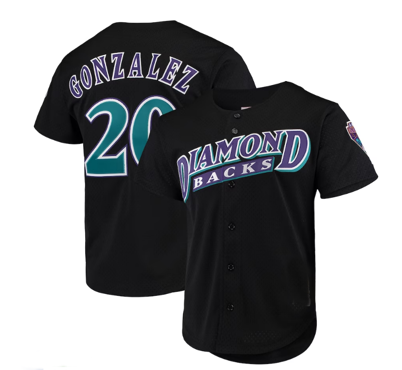 Custom #20 Black ARI Baseball Shirt Top