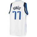 Custom #77 White DAL Basketball Shirt Top