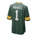 Custom #1 Green 2023 GB Football Shirt Top