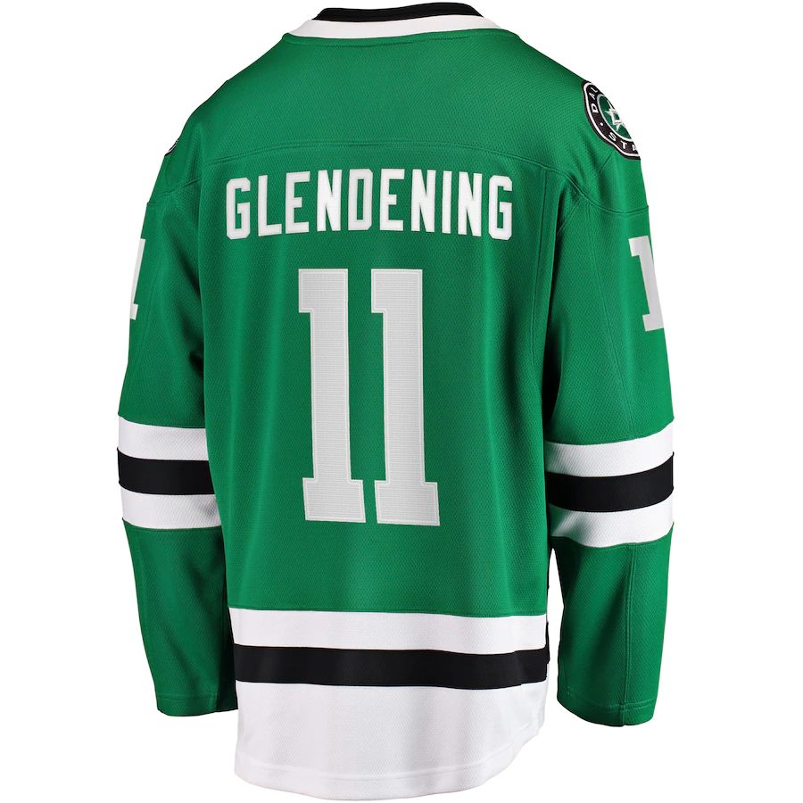 Custom #11 Green DAL Hockey Shirt Top