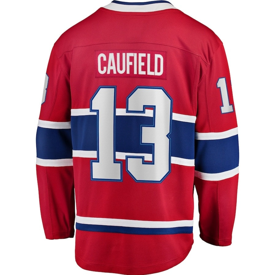 Custom #13 Red MTL Hockey Shirt Top
