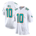 Custom #10 White MIA Football Shirt Top
