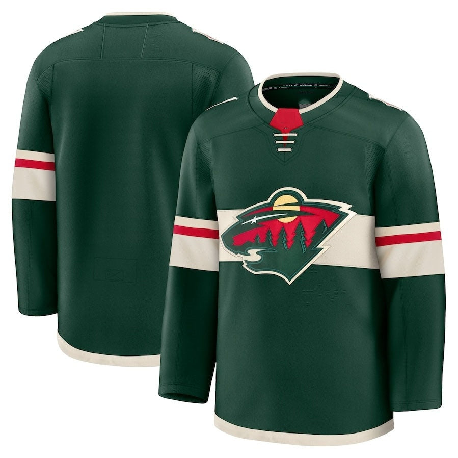 Custom Green MIN Hockey Shirt Top