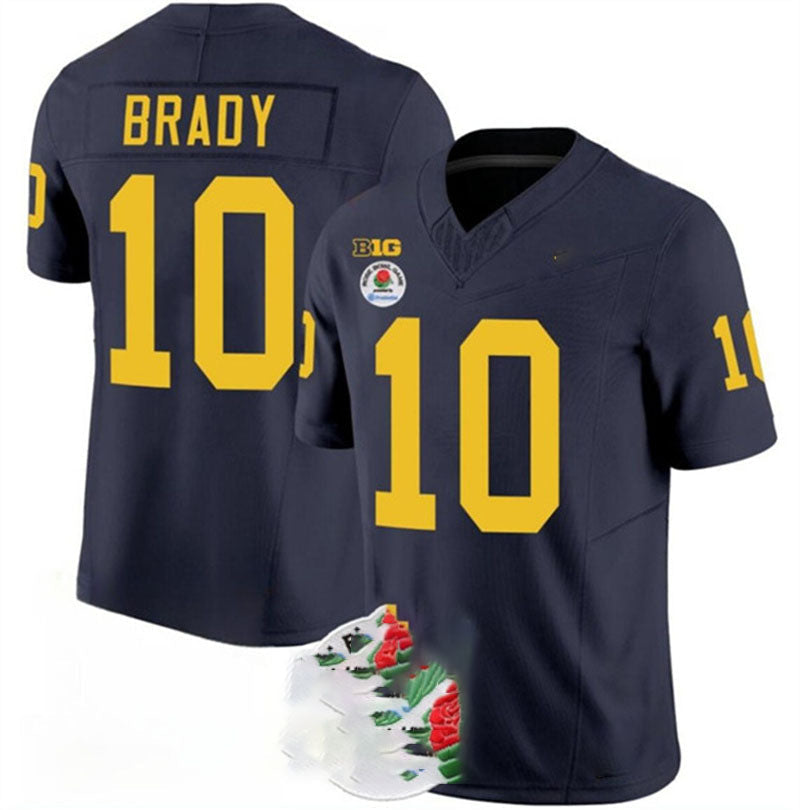 Custom #10 Navy Blue 2023 College Shirt Top