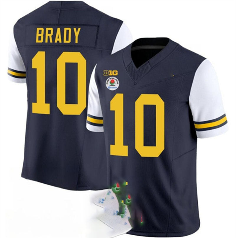 Custom #10 White 2023 College Shirt Top
