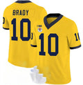 Custom #10 Yellow 2023 College Shirt Top