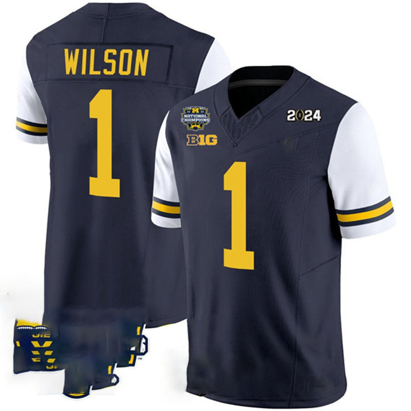 Custom #1 White 2024 College Shirt Top