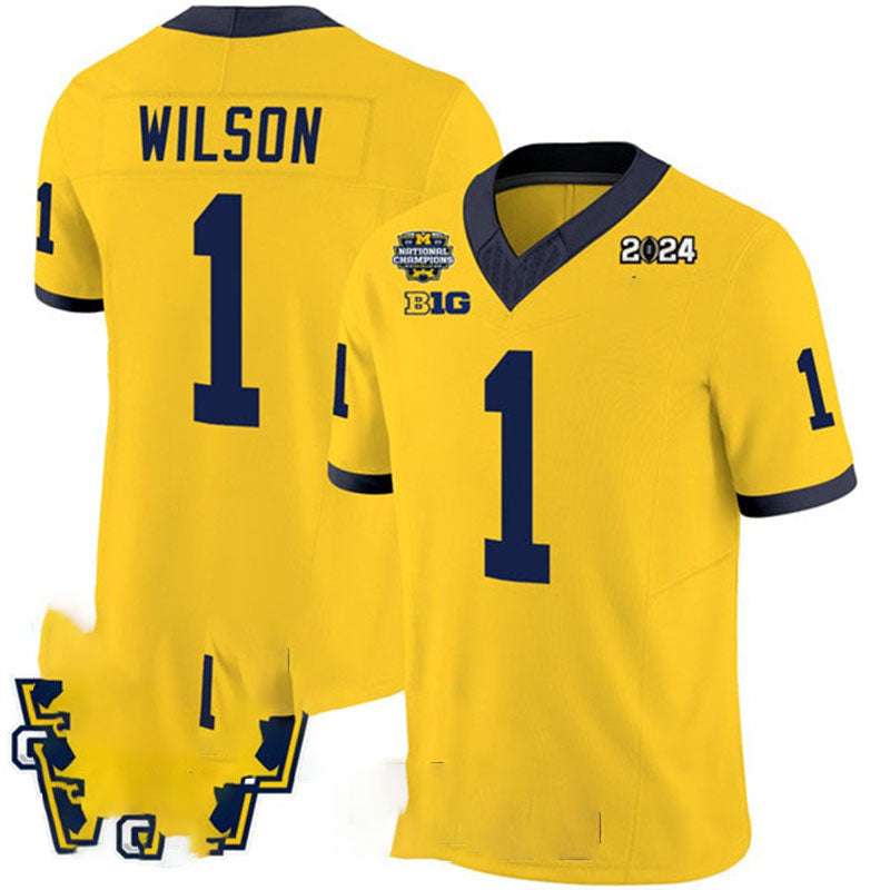 Custom #1 Yellow 2024 College Shirt Top