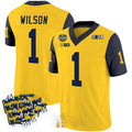Custom #1 Yellow 2024 College Shirt Top