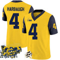 Custom #4 Yellow 2024 College Shirt Top