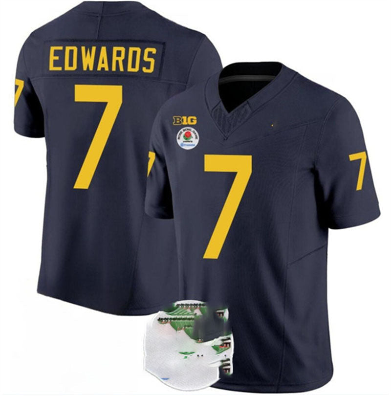 Custom #7 Navy Blue 2023 College Shirt Top