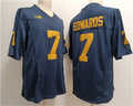 Custom #7 Navy 2023 College Shirt Top