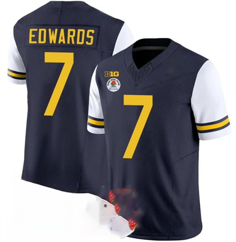 Custom #7 White 2023 College Shirt Top
