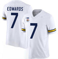 Custom #7 White 2023 College Shirt Top