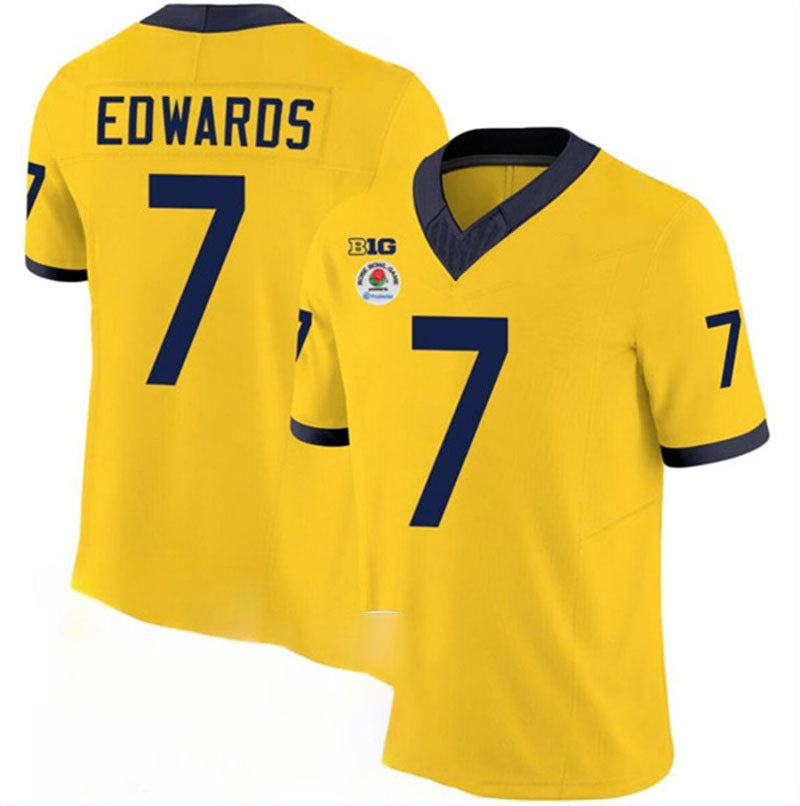 Custom #7 Yellow 2023 College Shirt Top