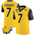 Custom #7 Yellow 2024 College Shirt Top