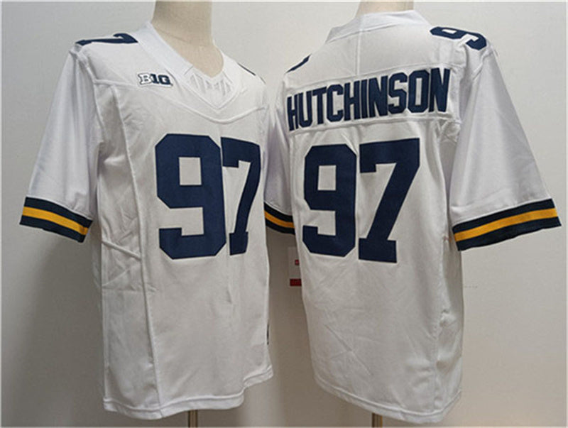 Custom #97 White 2023 College Shirt Top