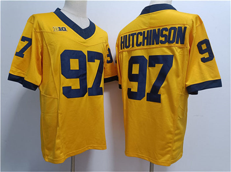 Custom #97 Yellow College Shirt Top