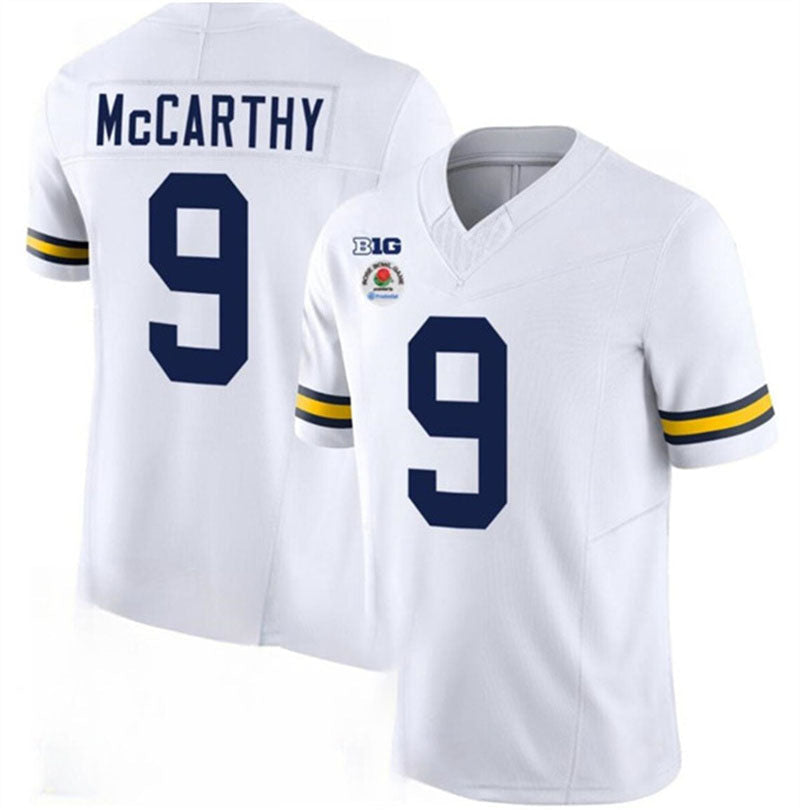 Custom #9 White 2023 College Shirt Top