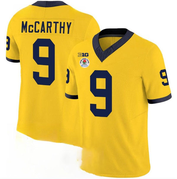 Custom #9 Yellow 2023 College Shirt Top