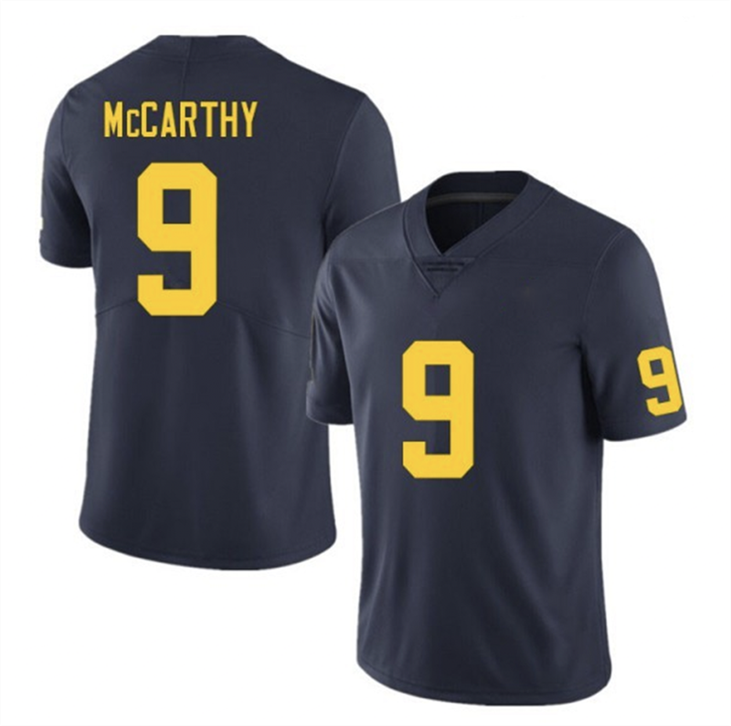 Custom #9 Navy Blue College Shirt Top