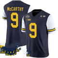 Custom #9 White 2024 College Shirt Top