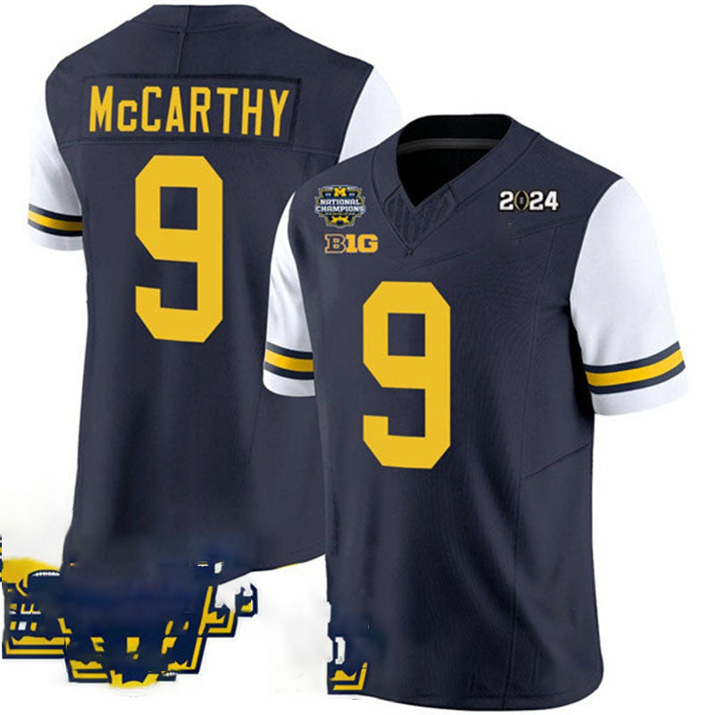 Custom #9 White 2024 College Shirt Top