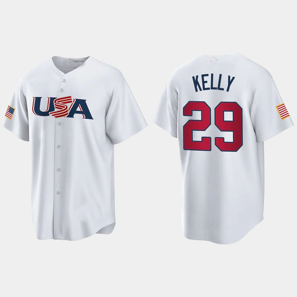 Custom #29 White 2023 ARI Baseball Shirt Top