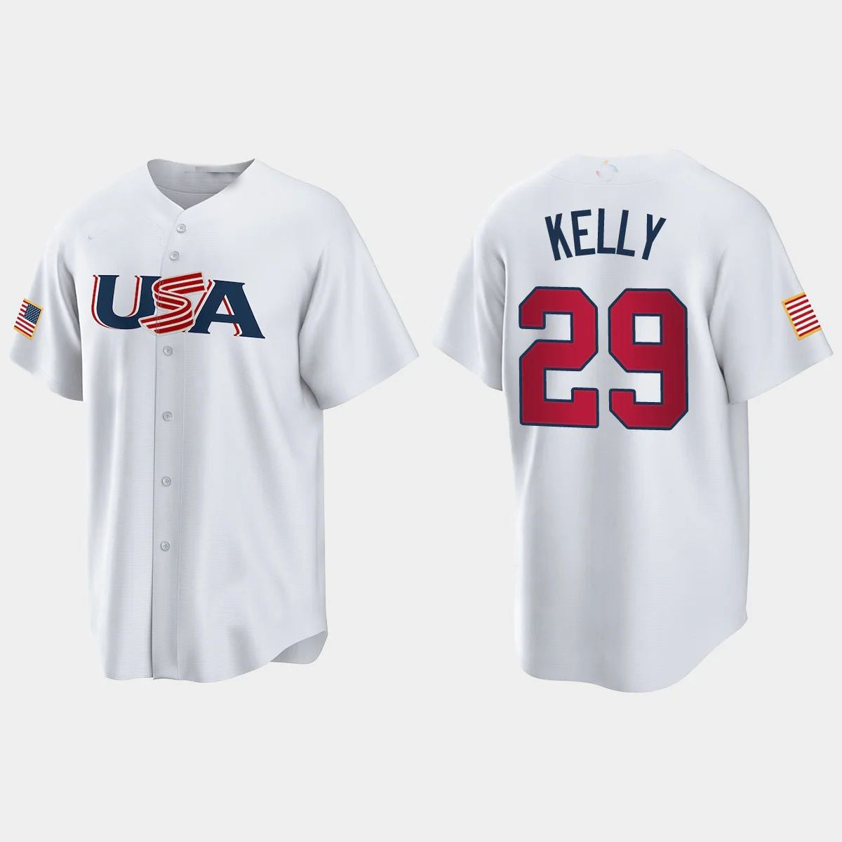 Custom #29 White 2023 ARI Baseball Shirt Top