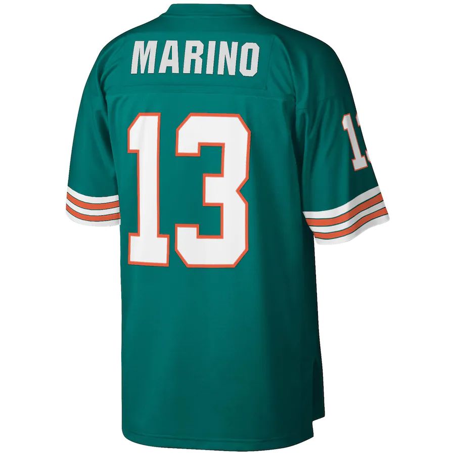 Custom #13 Aqua 1984 MIA Football Shirt Top