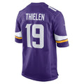 Custom #19 Purple MIN Football Shirt Top