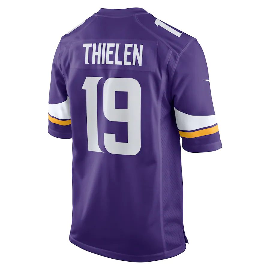 Custom #19 Purple MIN Football Shirt Top