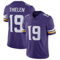 Custom #19 Purple MIN Football Shirt Top