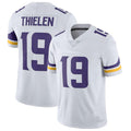 Custom #19 White MIN Football Shirt Top