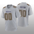 Custom Gray MIN Football Shirt Top