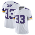 Custom #33 White MIN Football Shirt Top