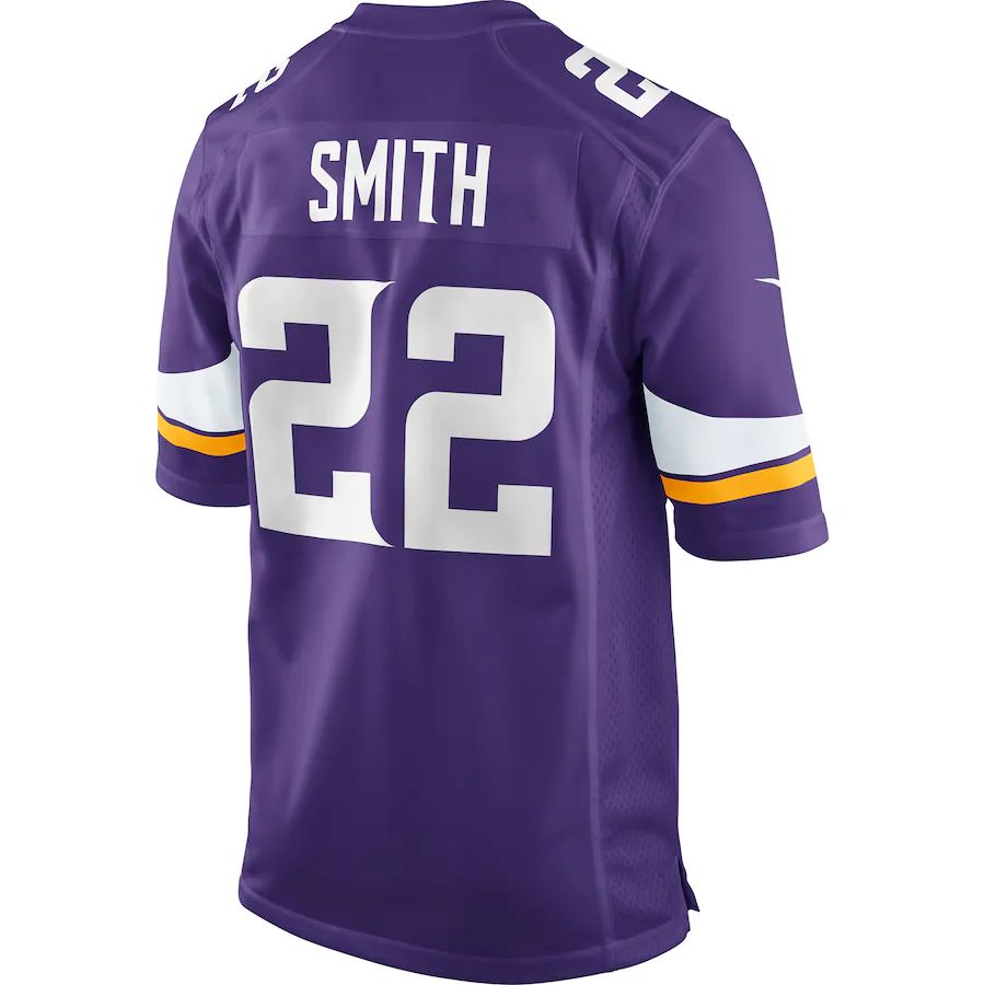 Custom #22 Purple MIN Football Shirt Top
