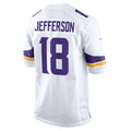 Custom #18 White MIN Football Shirt Top