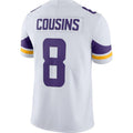 Custom #8 White MIN Football Shirt Top