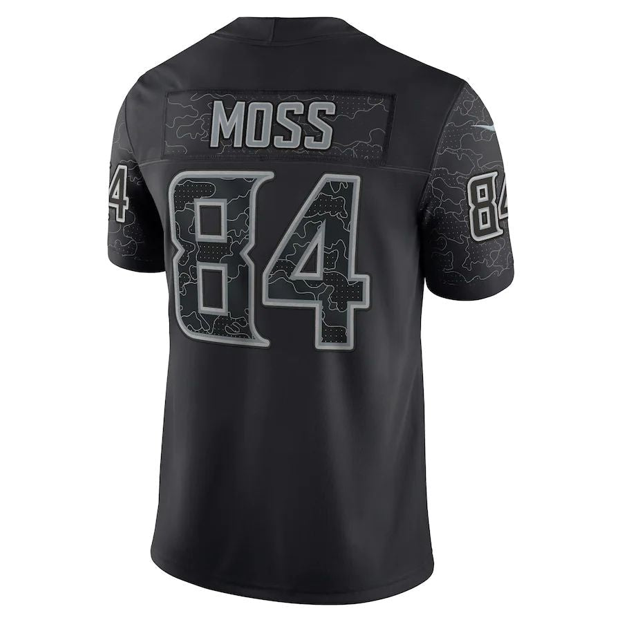 Custom #84 Black MIN Football Shirt Top
