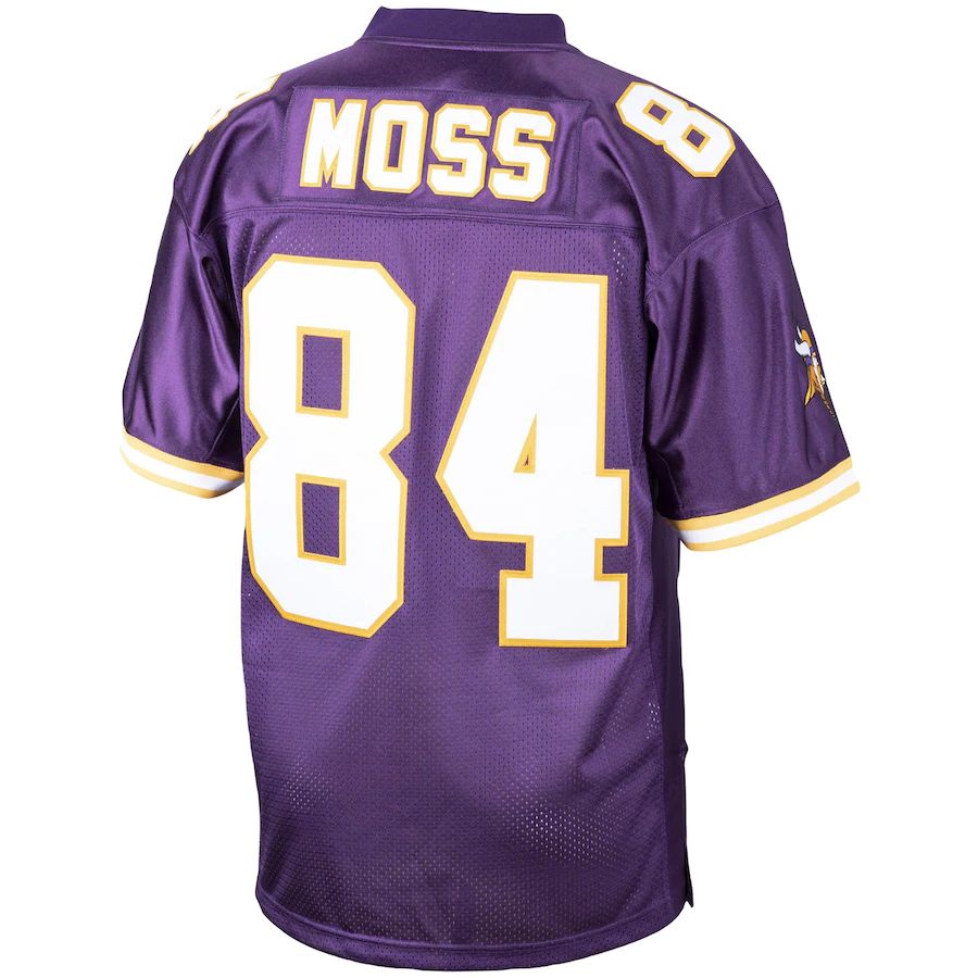 Custom #84 Purple 1998 Throwback MIN Football Shirt Top