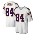Custom #84 White MIN Football Shirt Top
