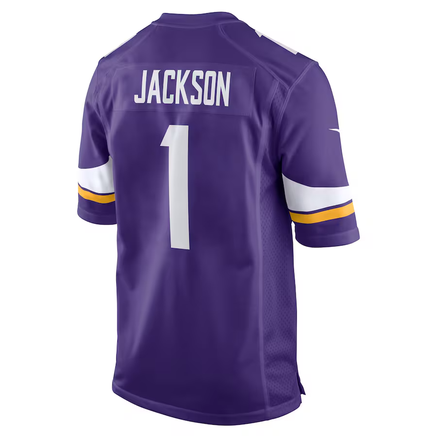 Custom #1 Purple 2025 MIN Football Shirt Top