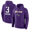 Custom #3 Purple MIN Football Shirt Top