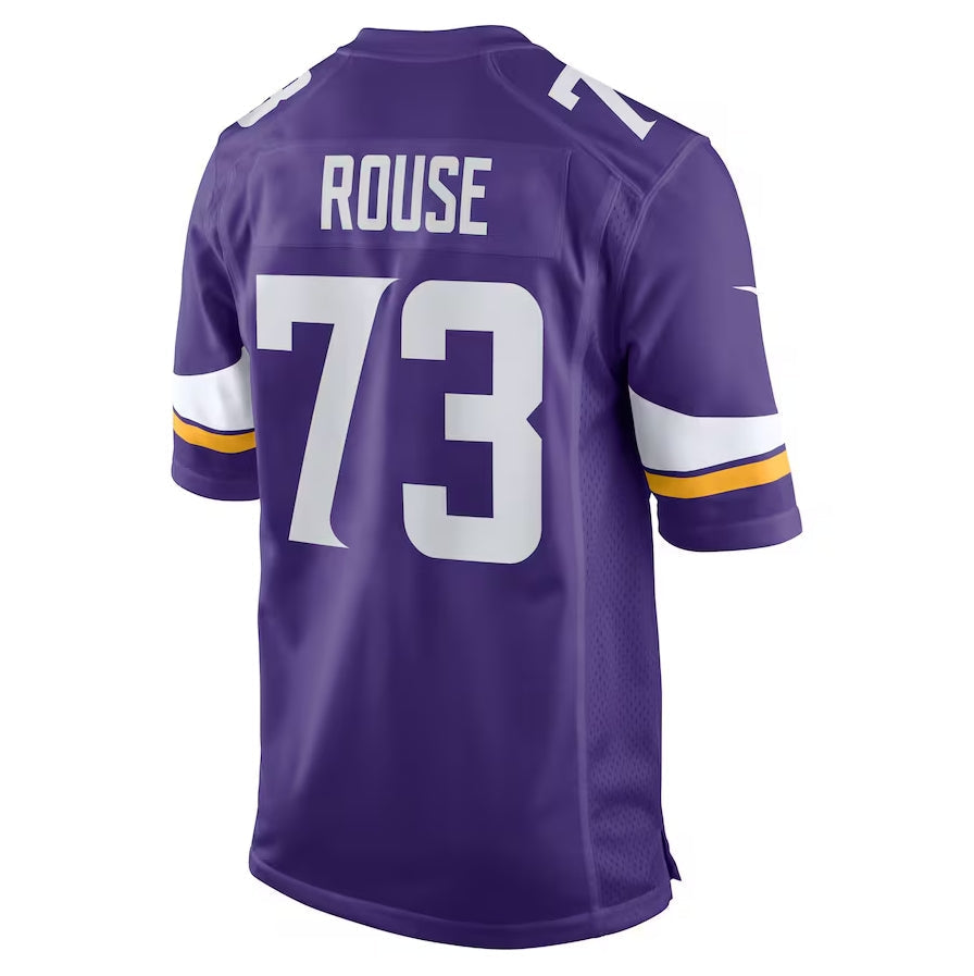 Custom #73 Purple MIN Football Shirt Top