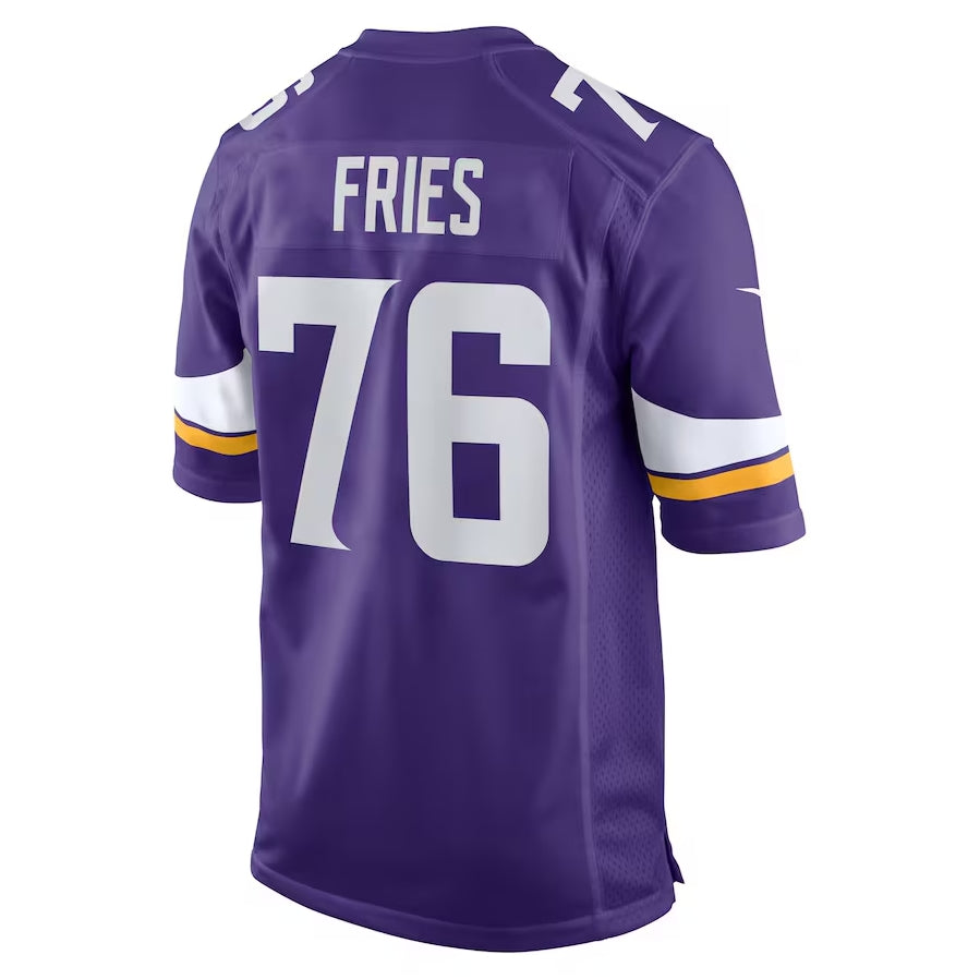 Custom #76 Purple MIN Football Shirt Top
